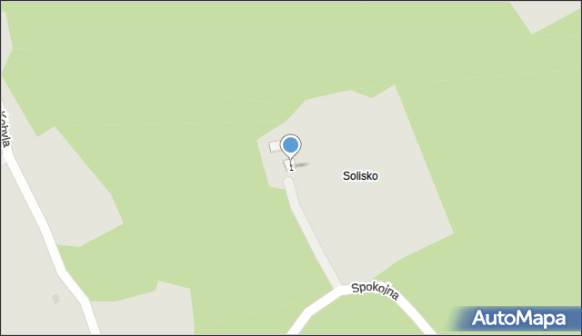 Wisła, Osiedle Kobyla, 1, mapa Wisła