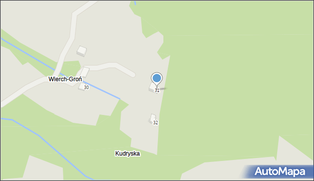 Wisła, Osiedle Kozińce, 31, mapa Wisła