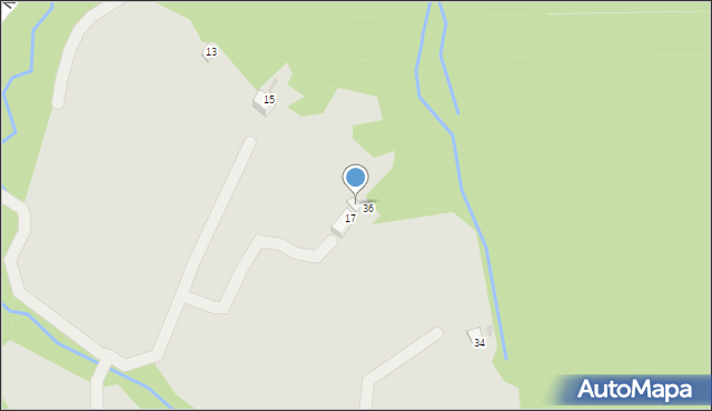 Wisła, Osiedle Kozińce, 35, mapa Wisła