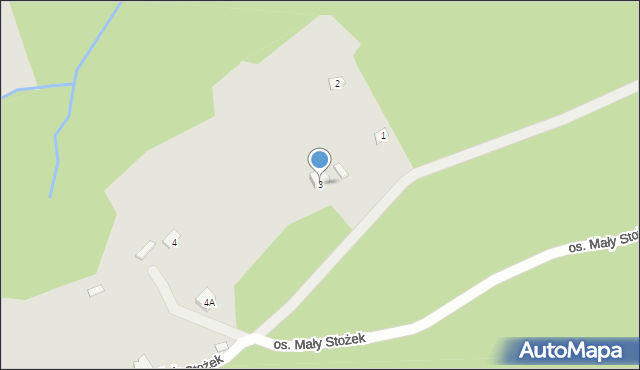 Wisła, Osiedle Mały Stożek, 3, mapa Wisła