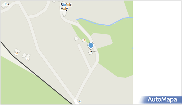 Wisła, Osiedle Mały Stożek, 7, mapa Wisła