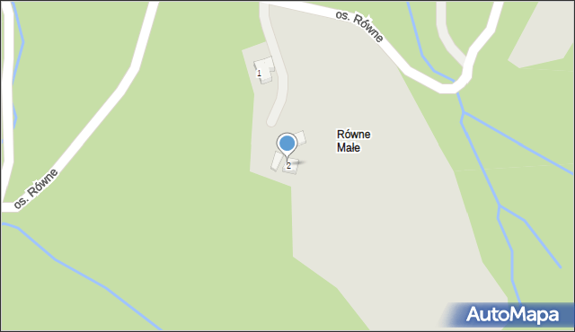 Wisła, Osiedle Równe, 2, mapa Wisła