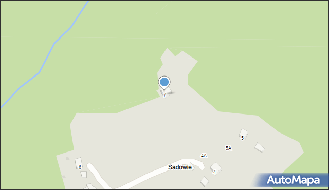 Wisła, Osiedle Sadowy, 7, mapa Wisła