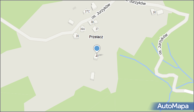 Wisła, Osiedle Skolnity, 40, mapa Wisła