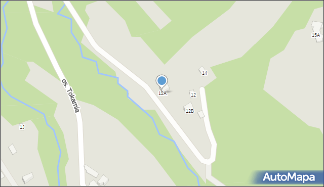 Wisła, Osiedle Tokarnia, 12A, mapa Wisła