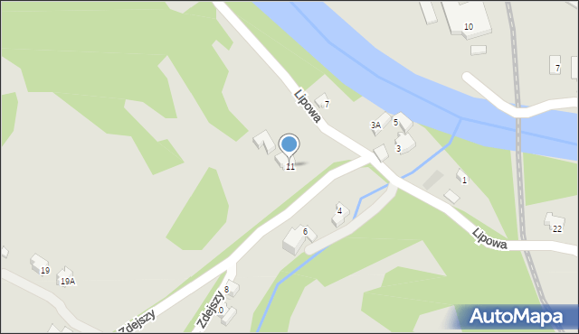 Wisła, Osiedle Zdejszy, 11, mapa Wisła