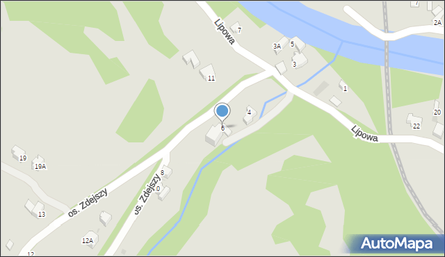 Wisła, Osiedle Zdejszy, 6, mapa Wisła
