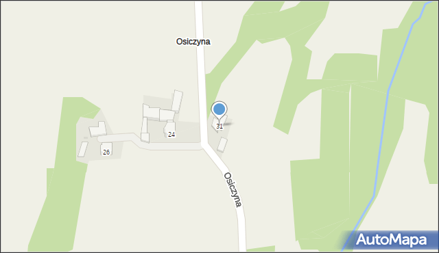 Witanowice, Osiczyna, 31, mapa Witanowice
