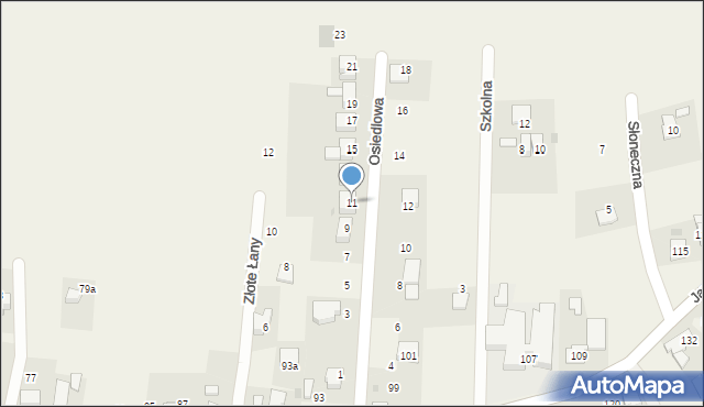 Witanowice, Osiedlowa, 11, mapa Witanowice