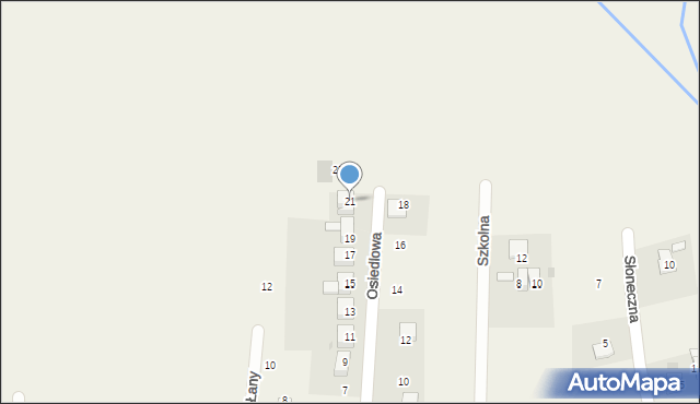 Witanowice, Osiedlowa, 21, mapa Witanowice
