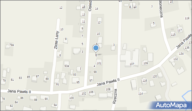 Witanowice, Osiedlowa, 6, mapa Witanowice