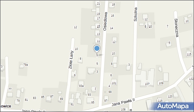 Witanowice, Osiedlowa, 7, mapa Witanowice