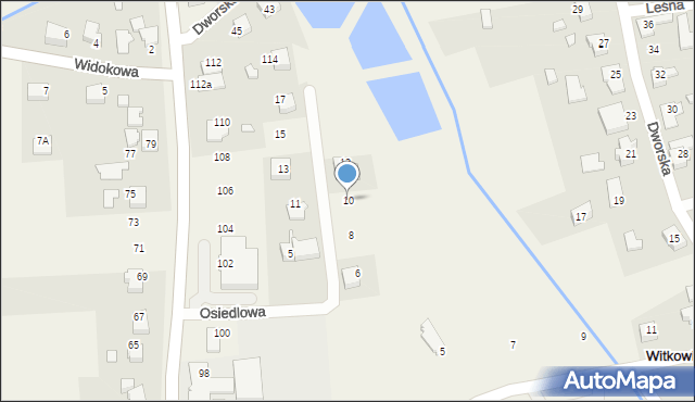 Witkowice, Osiedlowa, 10, mapa Witkowice
