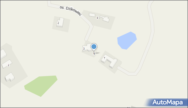Witoszów Dolny, Osiedle Dzikowiec, 5, mapa Witoszów Dolny