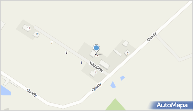 Włoszakowice, Osady, 7a, mapa Włoszakowice