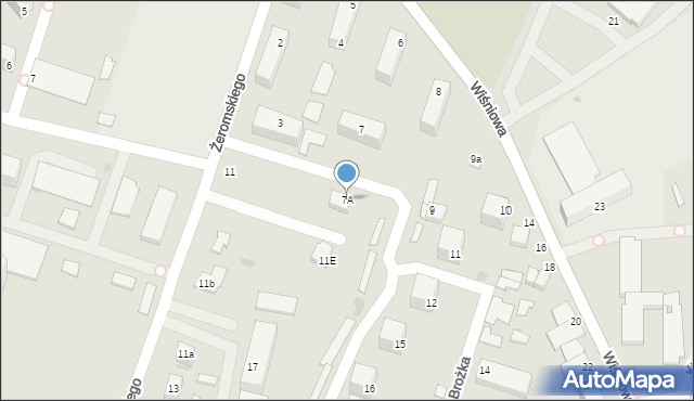 Włoszczowa, Osiedle Brożka Jana, 7A, mapa Włoszczowa
