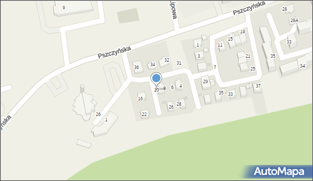 Wola, Osiedle Pod Sosnami, 10, mapa Wola