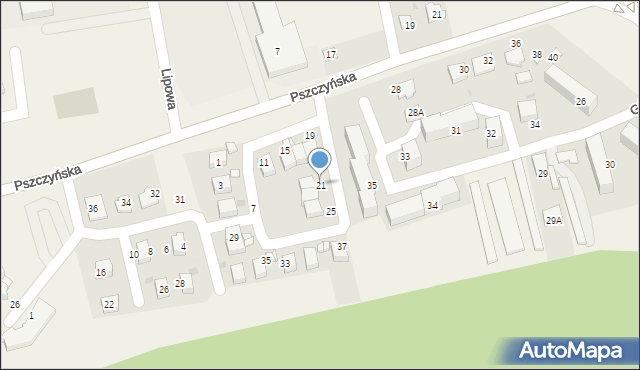Wola, Osiedle Pod Sosnami, 21, mapa Wola