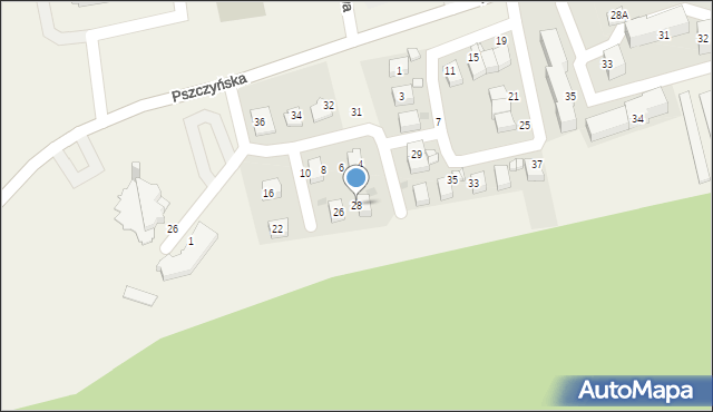 Wola, Osiedle Pod Sosnami, 28, mapa Wola