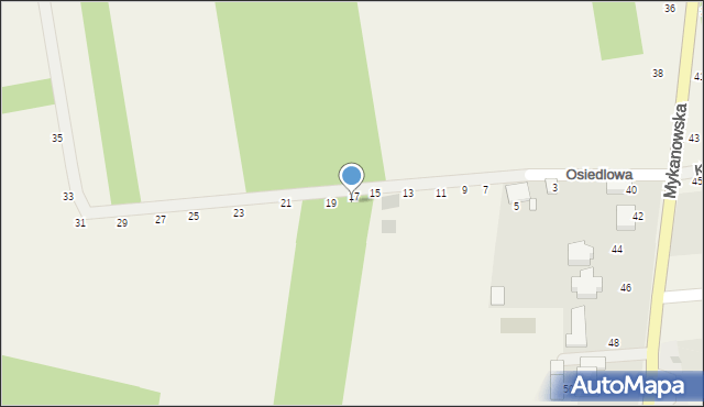 Wola Kiedrzyńska, Osiedlowa, 18, mapa Wola Kiedrzyńska