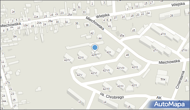 Wolbrom, Osiedle Króla Bolesława Chrobrego, 42/II, mapa Wolbrom