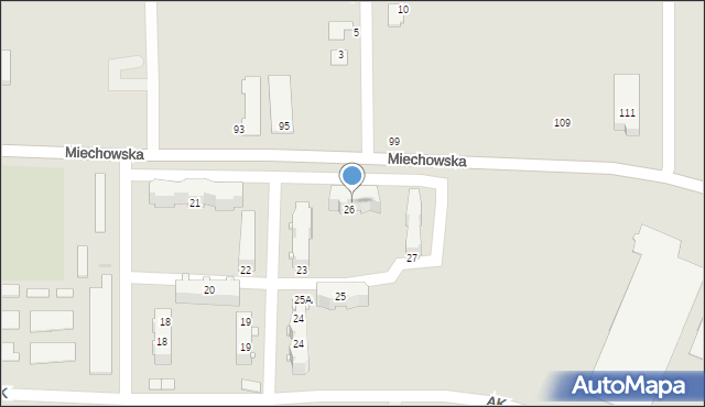 Wolbrom, Osiedle Króla Władysława Łokietka, 26, mapa Wolbrom
