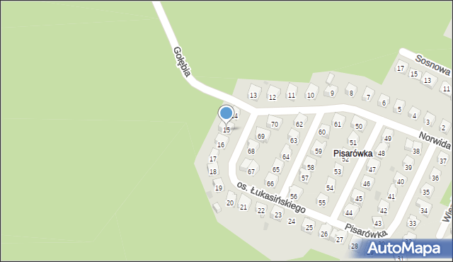 Wolbrom, Osiedle Łukasińskiego, 15, mapa Wolbrom