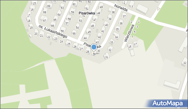 Wolbrom, Osiedle Łukasińskiego, 29, mapa Wolbrom