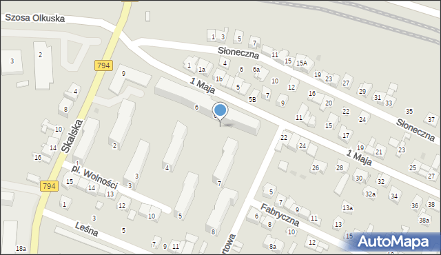 Wolbrom, Osiedle Skalska, 22, mapa Wolbrom