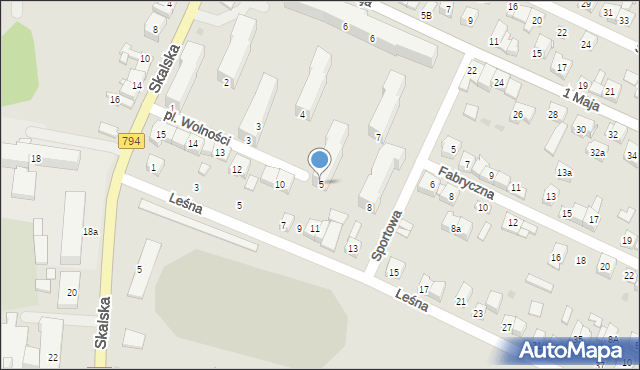 Wolbrom, Osiedle Skalska, 5, mapa Wolbrom