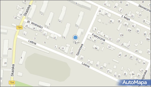 Wolbrom, Osiedle Skalska, 8, mapa Wolbrom