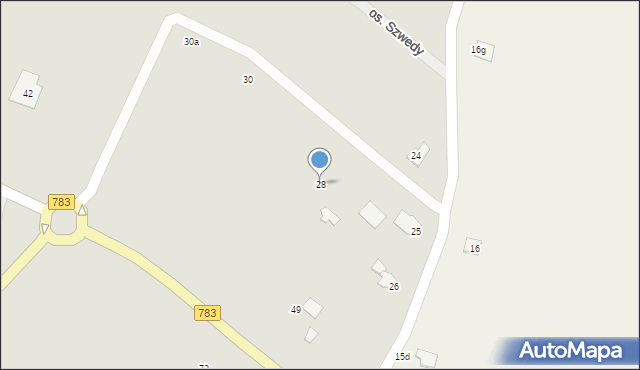 Wolbrom, Osiedle Szwedy, 28, mapa Wolbrom