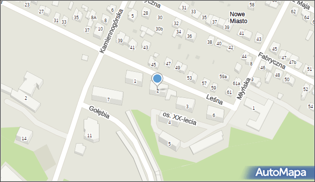 Wolbrom, Osiedle XX-lecia, 2, mapa Wolbrom