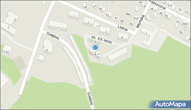 Wolbrom, Osiedle XX-lecia, 5, mapa Wolbrom
