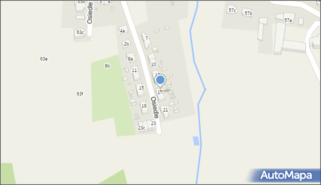 Wolibórz, Osiedle, 17, mapa Wolibórz