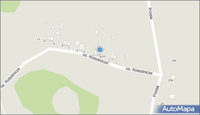 Wolin, Osiedle Robotnicze, 3, mapa Wolin