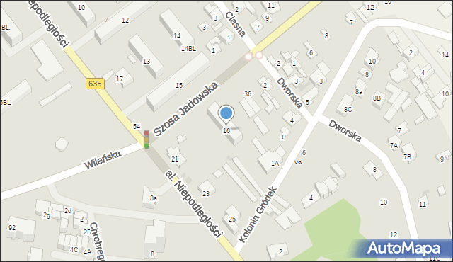 Wołomin, Osiedle Słoneczna, 16, mapa Wołomin