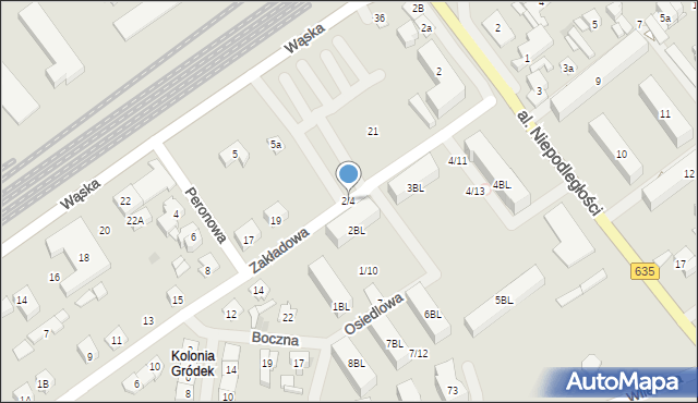 Wołomin, Osiedle Słoneczna, 2/4, mapa Wołomin