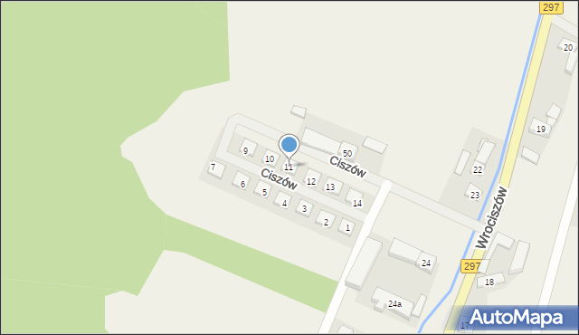 Wrociszów, Osiedle Ciszów, 11, mapa Wrociszów