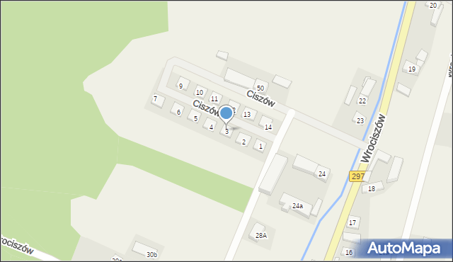 Wrociszów, Osiedle Ciszów, 3, mapa Wrociszów