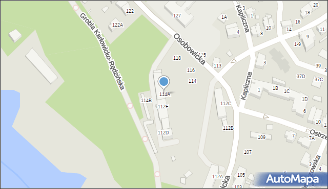 Wrocław, Osobowicka, 114A, mapa Wrocławia