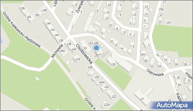 Wrocław, Osobowicka, 131, mapa Wrocławia