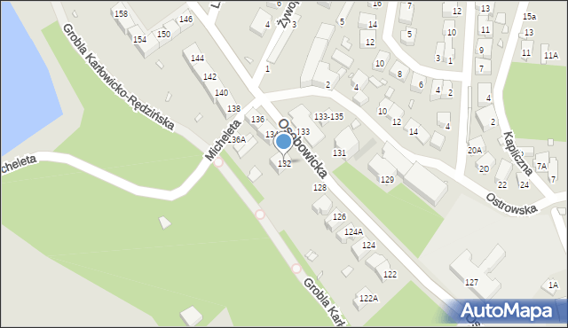 Wrocław, Osobowicka, 132, mapa Wrocławia