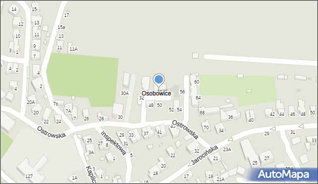 Wrocław, Ostrowska, 36, mapa Wrocławia