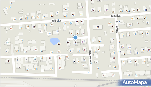 Wrocław, Osiecka, 6, mapa Wrocławia