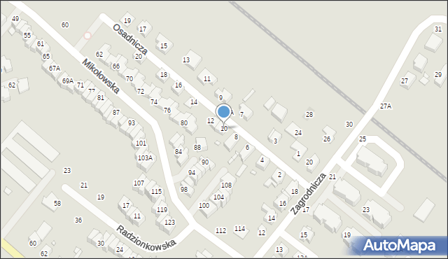Wrocław, Osadnicza, 10, mapa Wrocławia