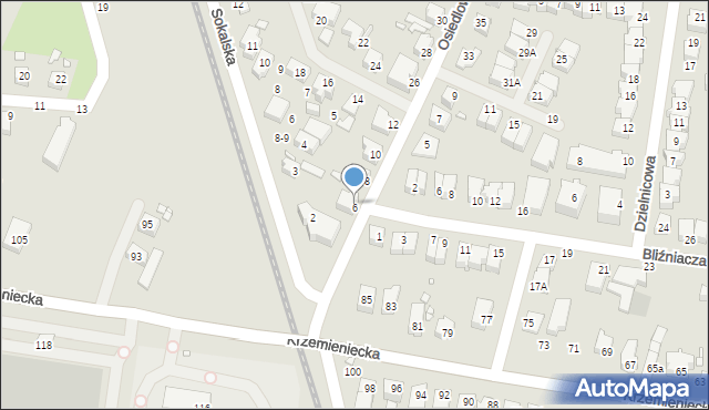 Wrocław, Osiedlowa, 6, mapa Wrocławia