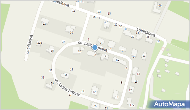 Zabierzów, Osiedle Leśna Polana, 2, mapa Zabierzów