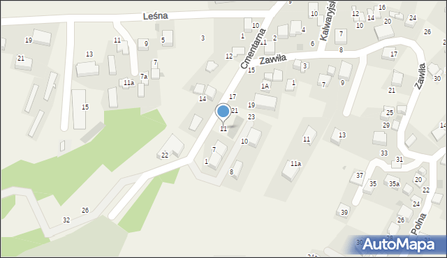 Zabierzów, Osiedle Na Stoku, 11, mapa Zabierzów