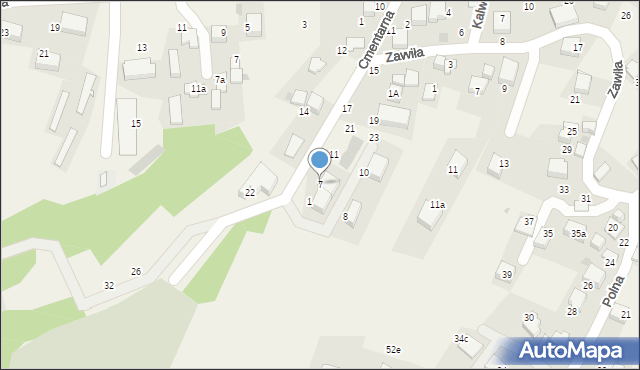 Zabierzów, Osiedle Na Stoku, 7, mapa Zabierzów